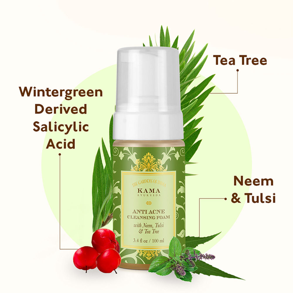 Kama Ayurveda Anti Acne Cleansing Foam, 100ml