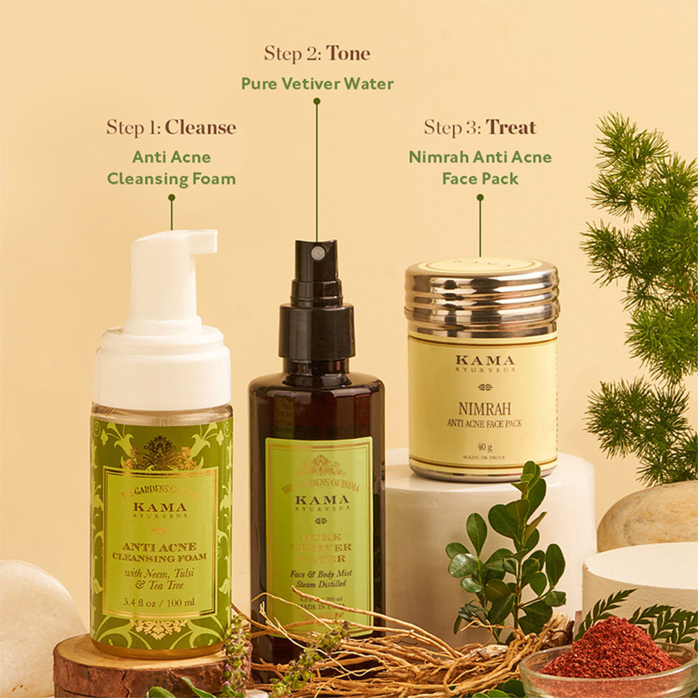 Kama Ayurveda Anti Acne Cleansing Foam, 100ml