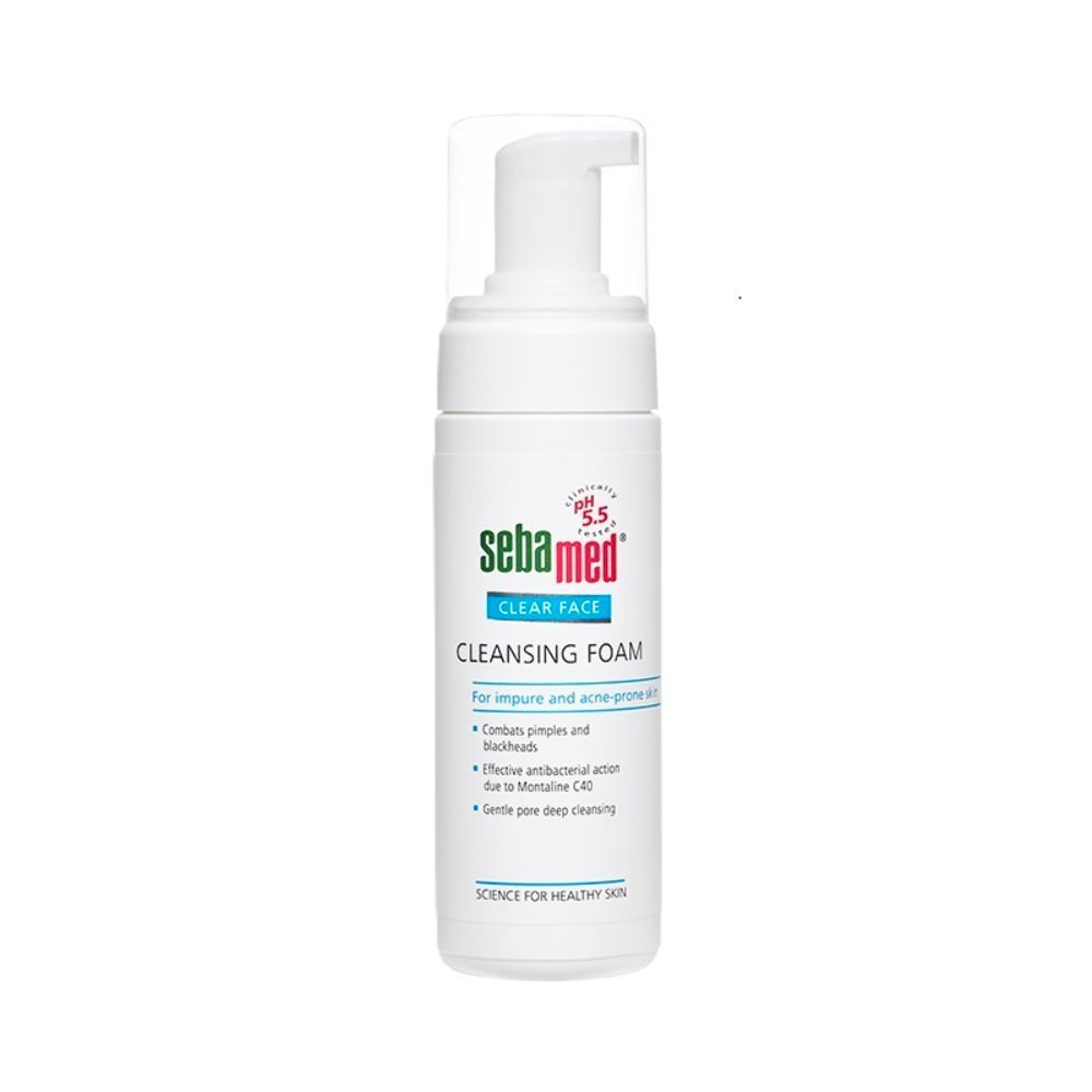 Sebamed Clear Face Foam, PH 5.5, Acne, Pimples & Blackheads, Montaline C40, Gentle Deep Cleanser, 150ml Buy at Indicrest Image 9