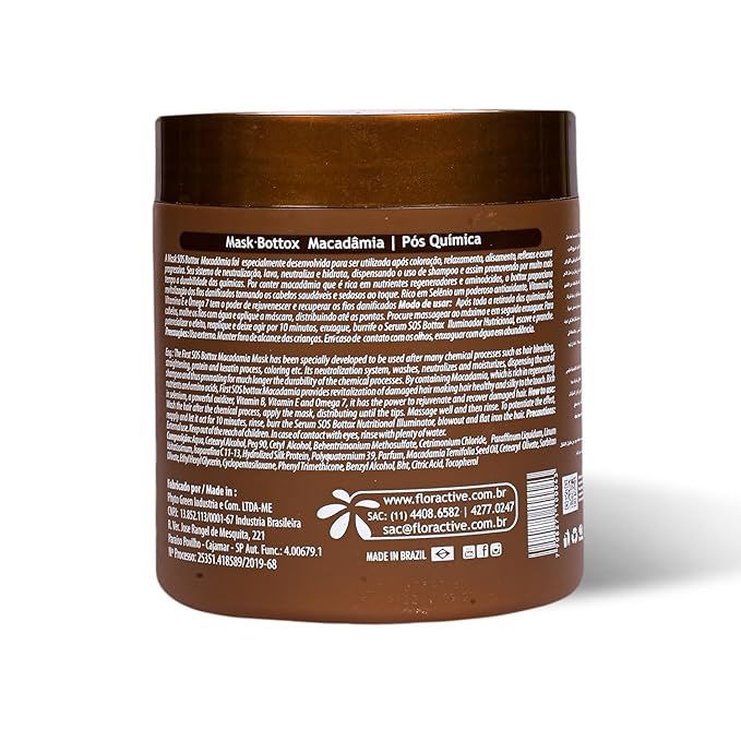Floractive Profissional Macadamia Natural Oil Mask Botox, 500g Buy at Indicrest Image 2