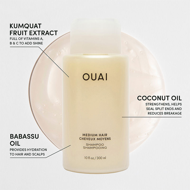 OUAI Medium Hair Shampoo, 300ml