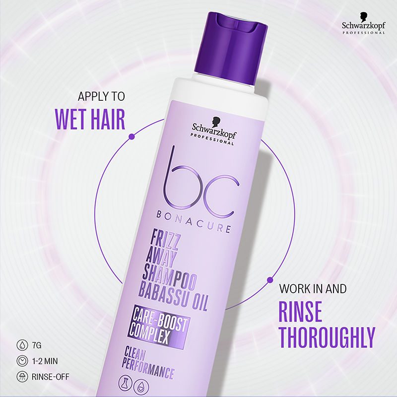 Schwarzkopf Professional Bonacure Frizz Away Shampoo, 250ml Buy at Indicrest Image 12