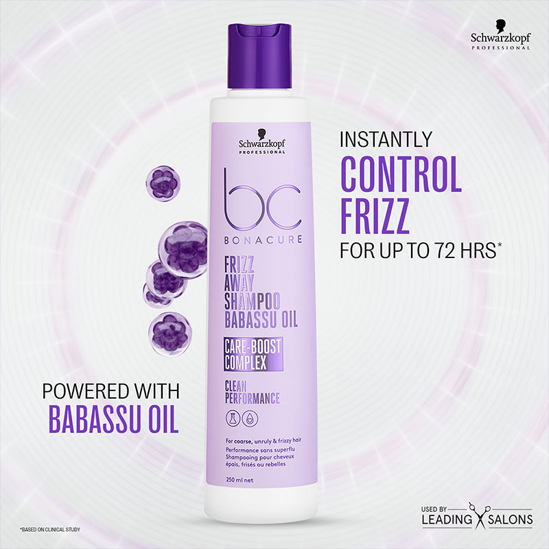 Schwarzkopf Professional Bonacure Frizz Away Shampoo, 250ml Buy at Indicrest Image 2