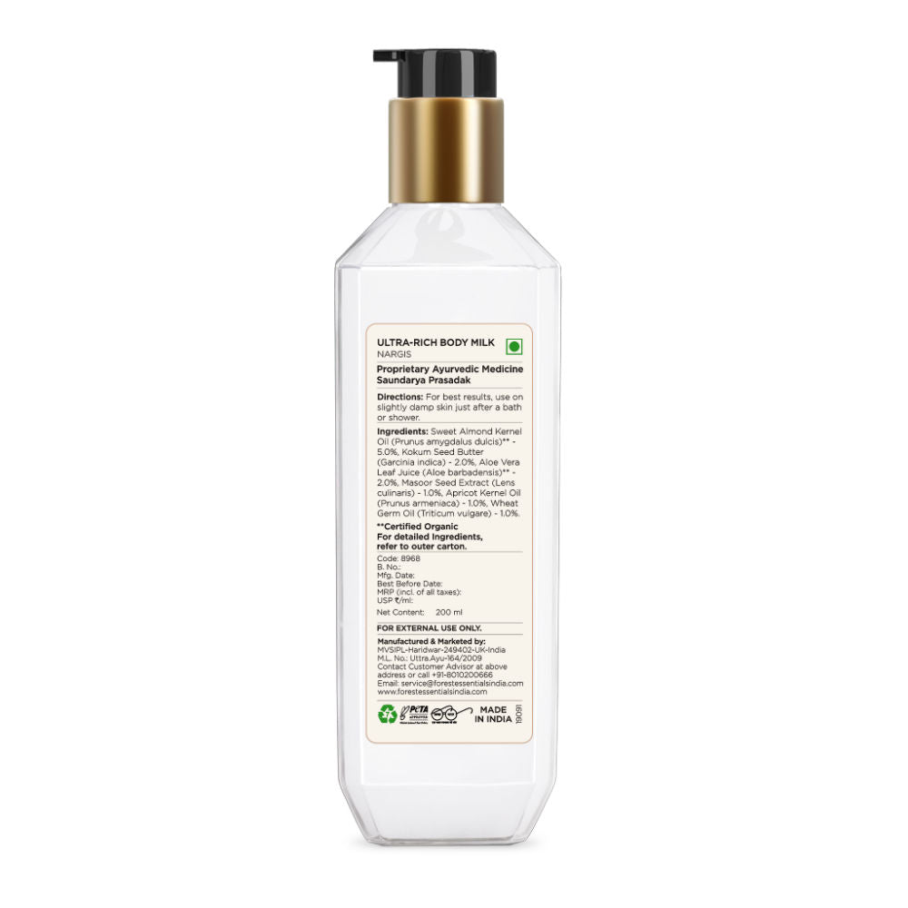 Forest Essentials Ultra Rich Body Milk - rgis, 200ml