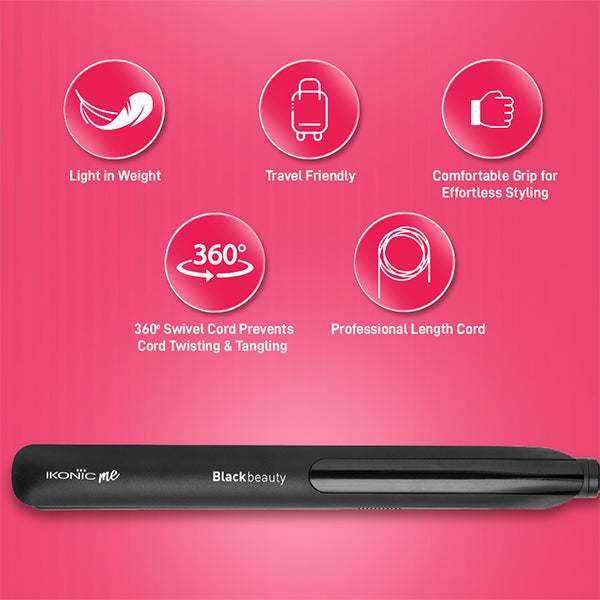 Ikonic Me Black beauty Hair Straightener Buy at Indicrest Image 7