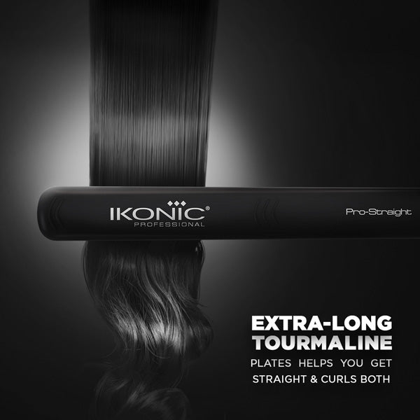 Ikonic Professional Pro Straight Black Hair Straightener Buy at Indicrest Image 3