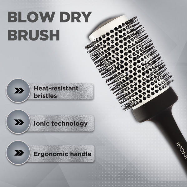Ikonic Professional Blow Dry Hair Brush, Black, BDB-52 Buy at Indicrest Image 2