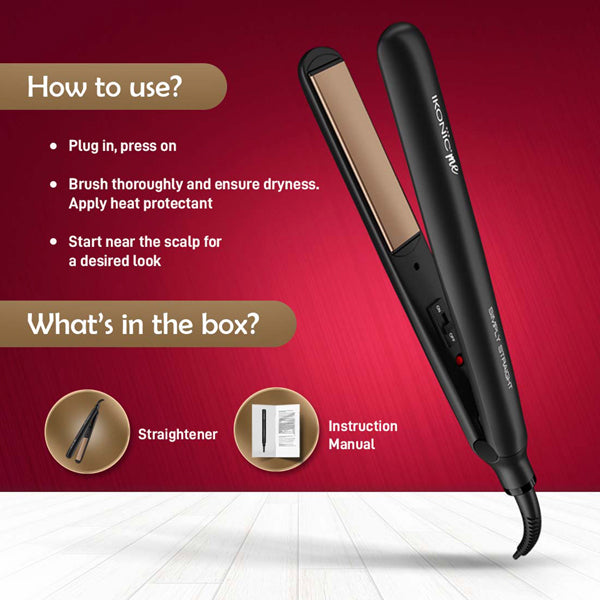 Ikonic Me Simply Straight Hair Straightener Buy at Indicrest Image 8