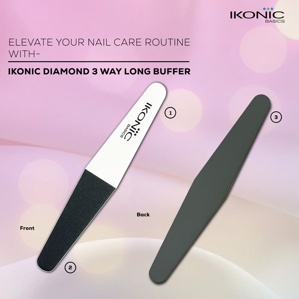 Ikonic Basics Diamond 3 Way Long Buffer IKB-722K Buy at Indicrest Image 3