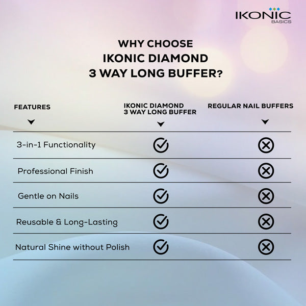 Ikonic Basics Diamond 3 Way Long Buffer IKB-722K Buy at Indicrest Image 7