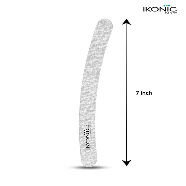 Ikonic Basics 7" Banana Shaped Nail Emery File IKB-720K Buy at Indicrest Image 2