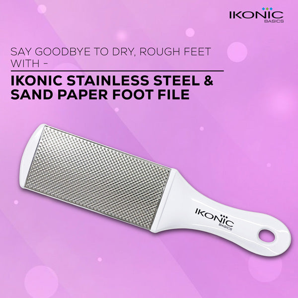 Ikonic Basics Stainless and Sand Paper Foot File IKB-727K Buy at Indicrest Image 3