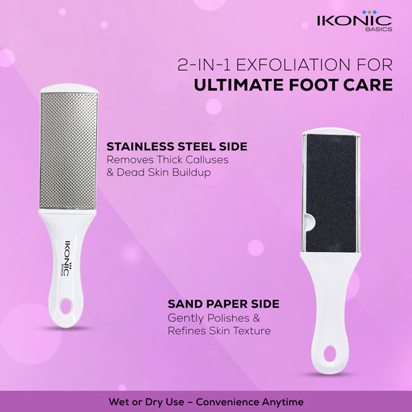 Ikonic Basics Stainless and Sand Paper Foot File IKB-727K Buy at Indicrest Image 4