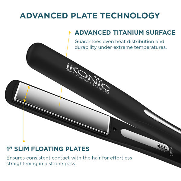 Ikonic Professional Hair Straightener - Slim Titanium Shine 3.0 Buy at Indicrest Image 4