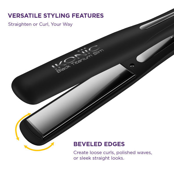 Ikonic Professional Black Titanium Slim 3.0 Hair Straightener Buy at Indicrest Image 5