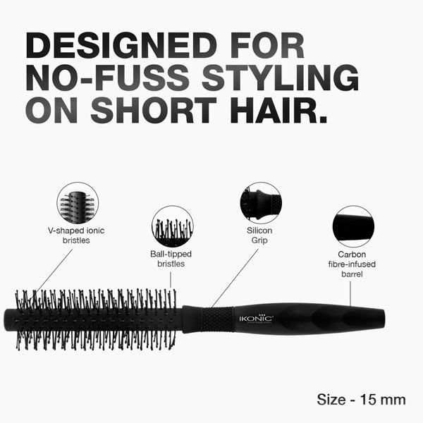 Ikonic Professional Carbon Fibre Roller Brush, CFB-15 Buy at Indicrest Image 3