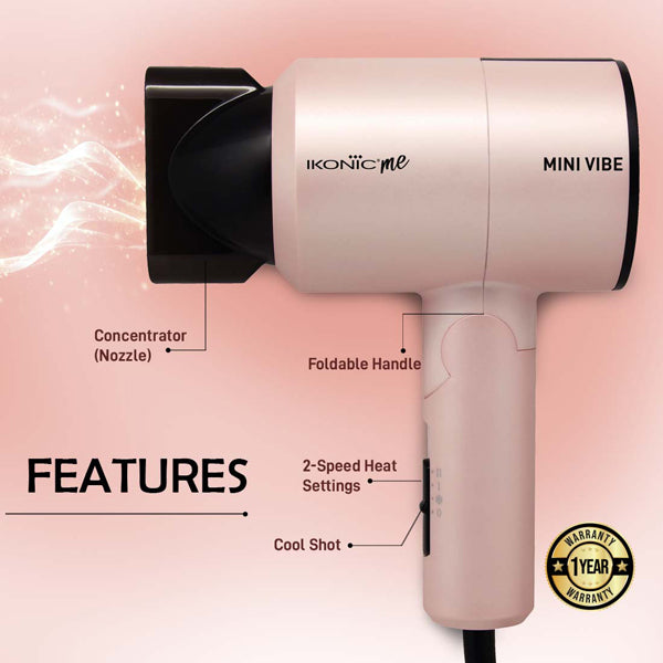 Ikonic Me Mini Vibe Hair Dryer Buy at Indicrest Image 3