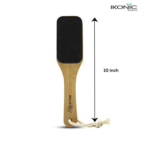 Ikonic Basics Sided Sand Bamboo Foot Scraper IKB-758C Buy at Indicrest Image 2