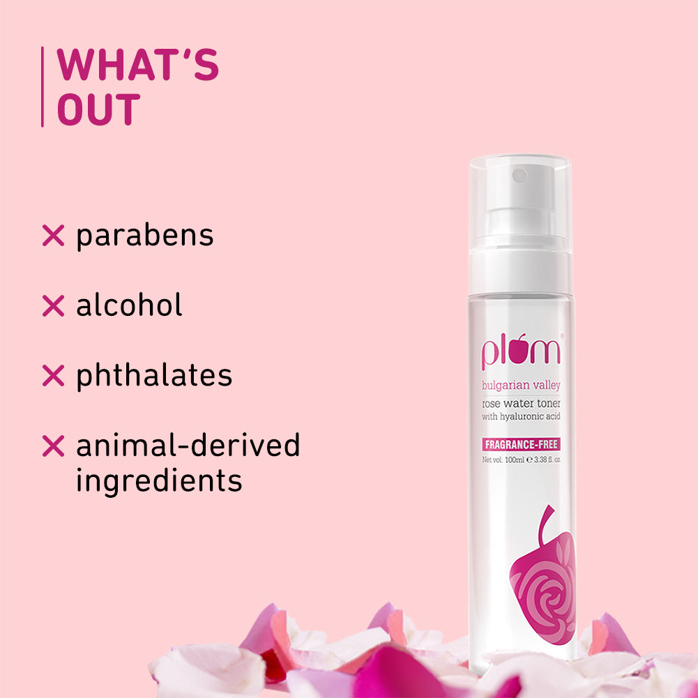 Plum Bulgarian Valley Rose Water Toner for tighter pores | Alcohol-Free Toner | Instantly Hydrates | Soothes & Calms Skin | Tightens Pores | Dermat-Tested, 100ml Buy at Indicrest Image 13