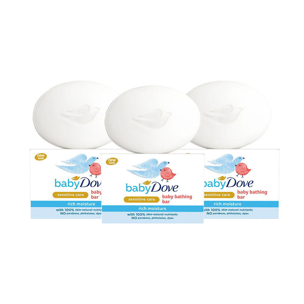 Baby Dove Rich Moisture Bathing Bar (Pack of 3), 225g Buy at Indicrest Image 2