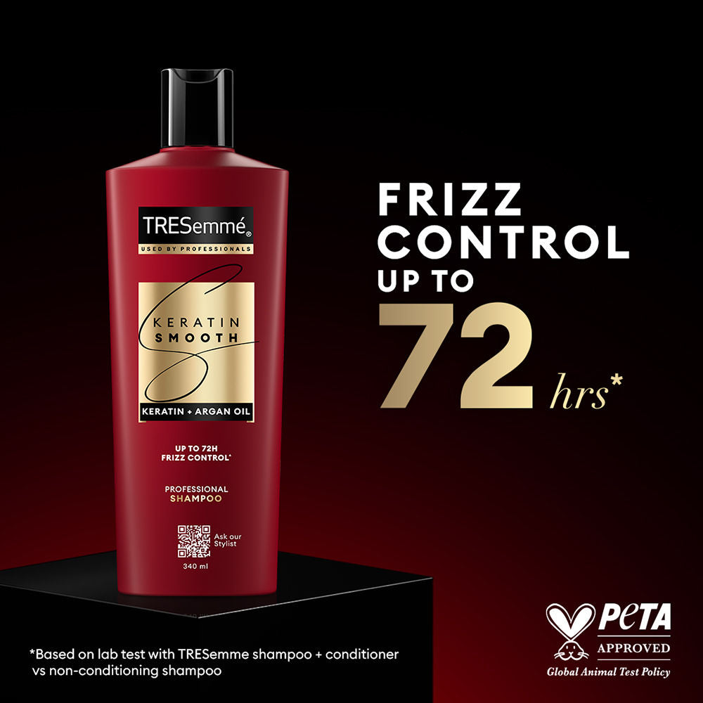 TRESemme Keratin Smooth Shampoo for Straighter Shinier Hair with Argan Oil Nourishes Dry Hair, 1000ml Buy at Indicrest Image 5