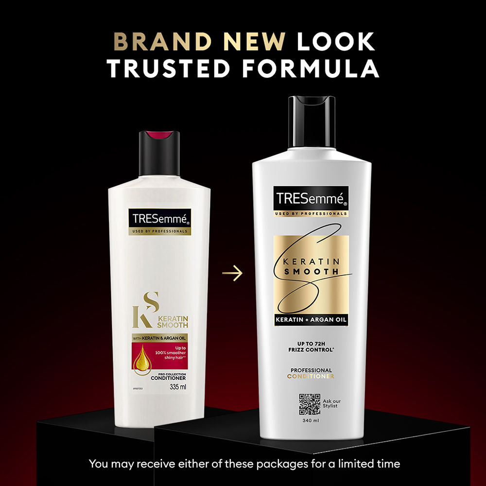 TRESemme Keratin Smooth Conditioner with Moroccan Argan Oil Controls Frizz up to 72 Hours, 335ml Buy at Indicrest Image 3