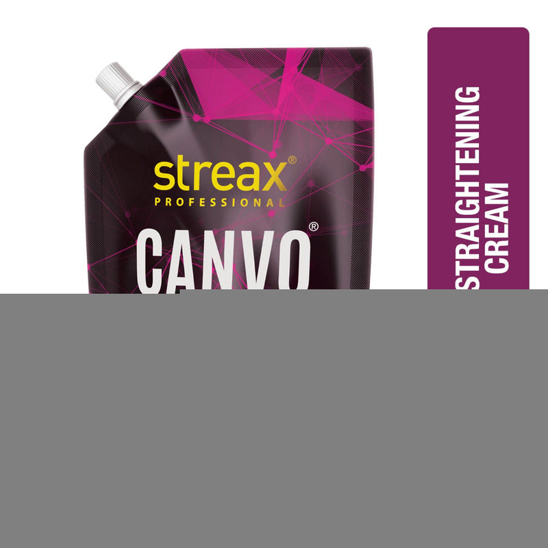 Streax Professional Canvoline hair straightening cream For curly & frizzy hair, Intense, 500g Buy at Indicrest