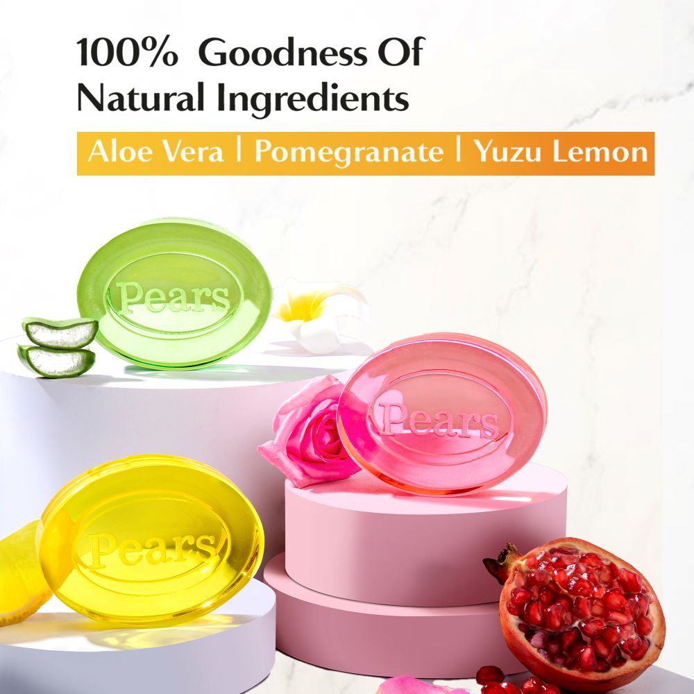 Pears Glowing Skin Collection Variety 5 Bathing Bars, 625g Buy at Indicrest Image 9