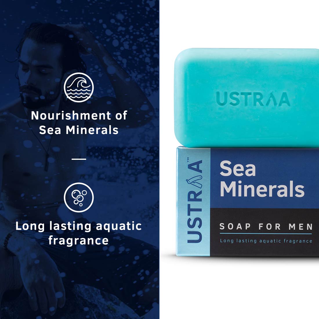Ustraa Soap Sea Minerals, 100g Buy at Indicrest Image 2