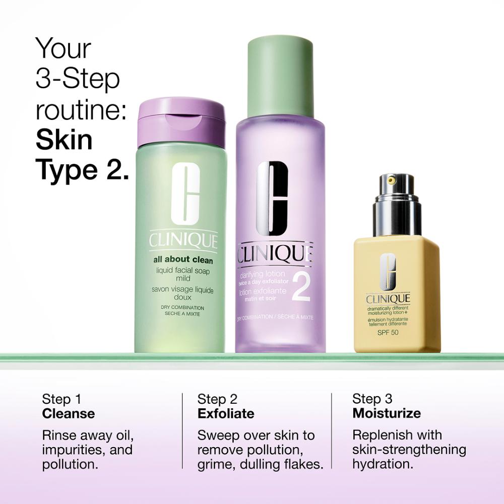 Clinique Dramatically Different Moisturizing Lotion+ Face Moisturizer with Pump for Skin Repair, 125ml
