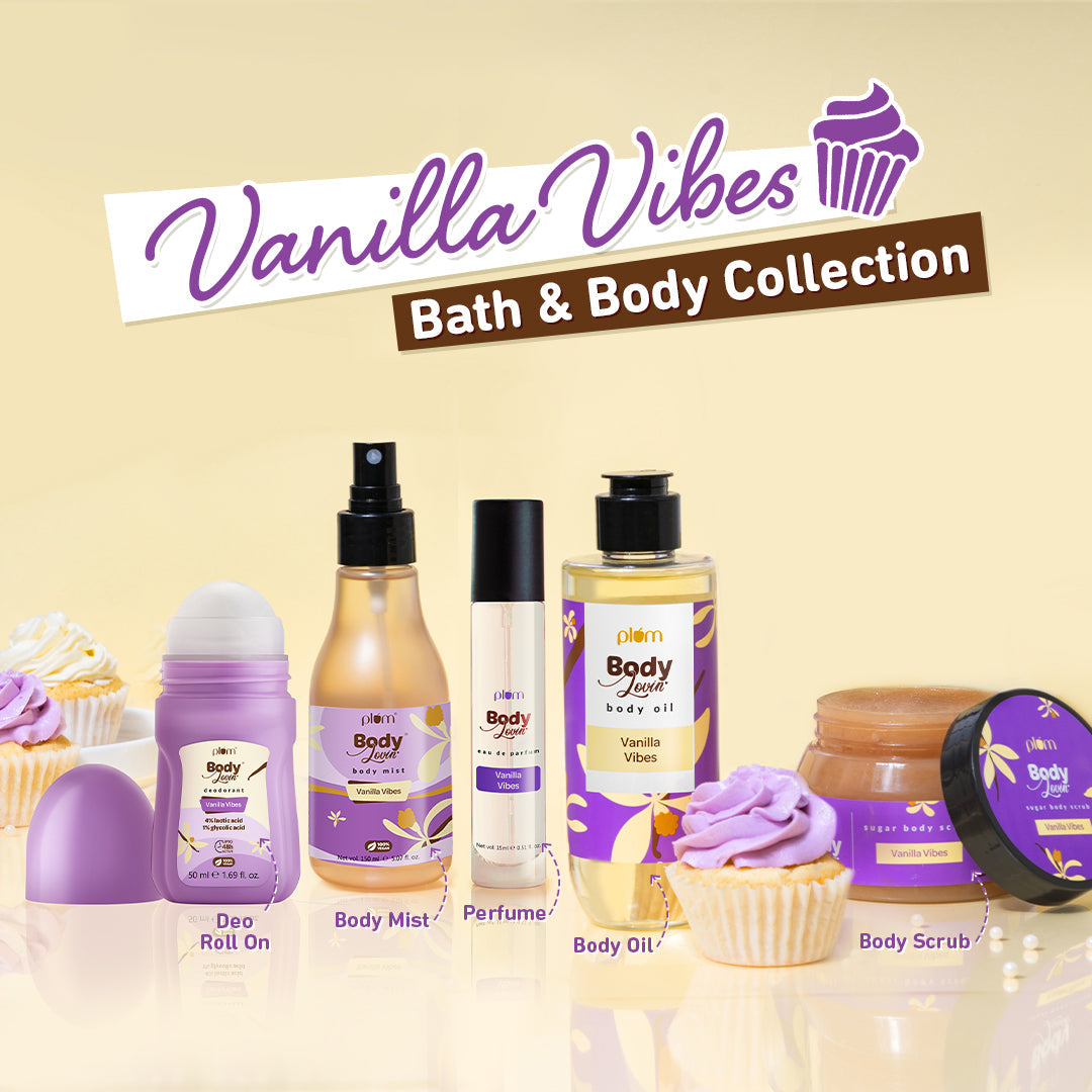 Plum Vanilla Vibes Body Mist by Plum BodyLovin' | Long Lasting | Travel-Friendly | Warm Vanilla Fragrance | Perfume Body Spray, 150ml Buy at Indicrest Image 9