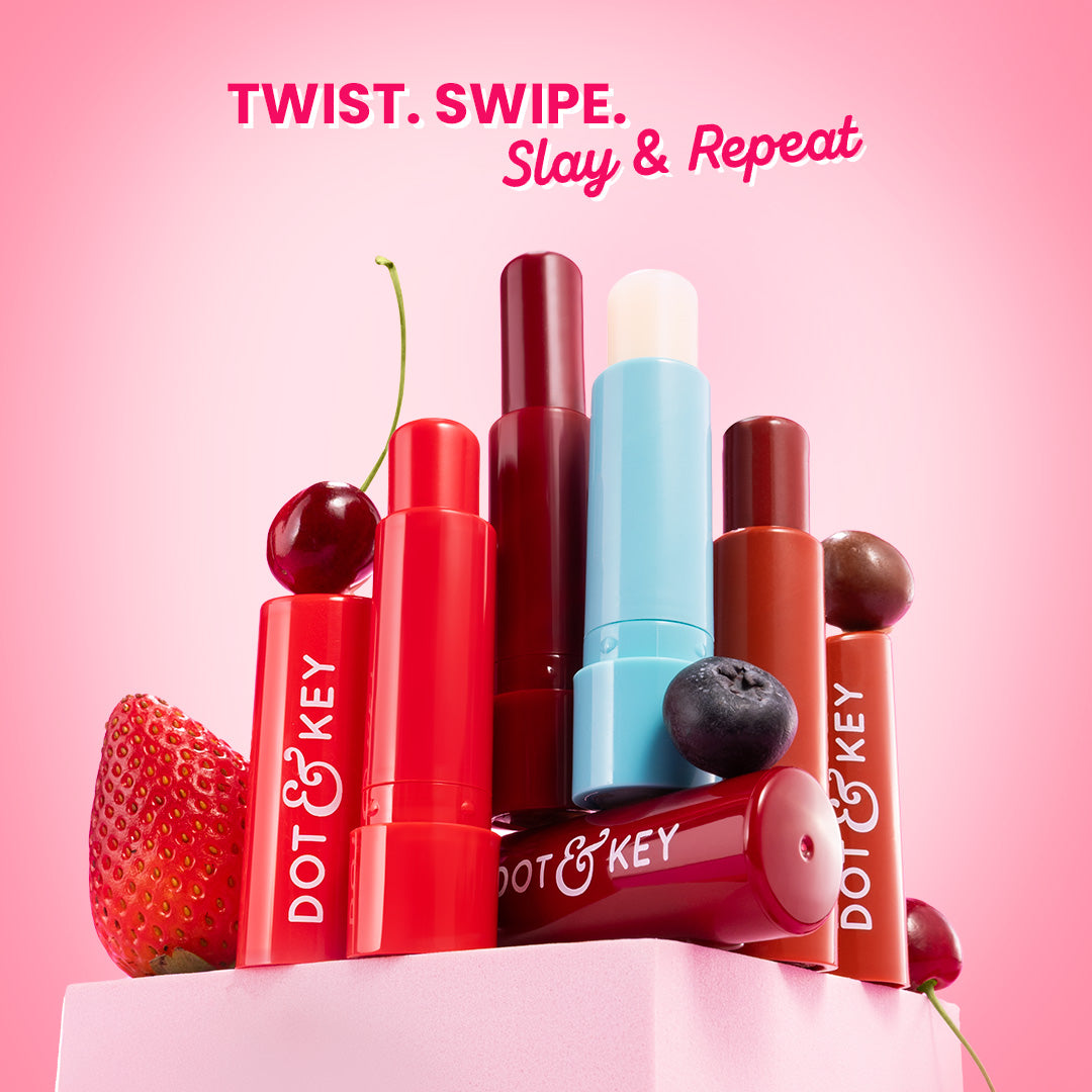 Dot & Key SPF 50+ Barrier Repair Hydrating Lip Balm, Strawberry Red Buy at Indicrest Image 9