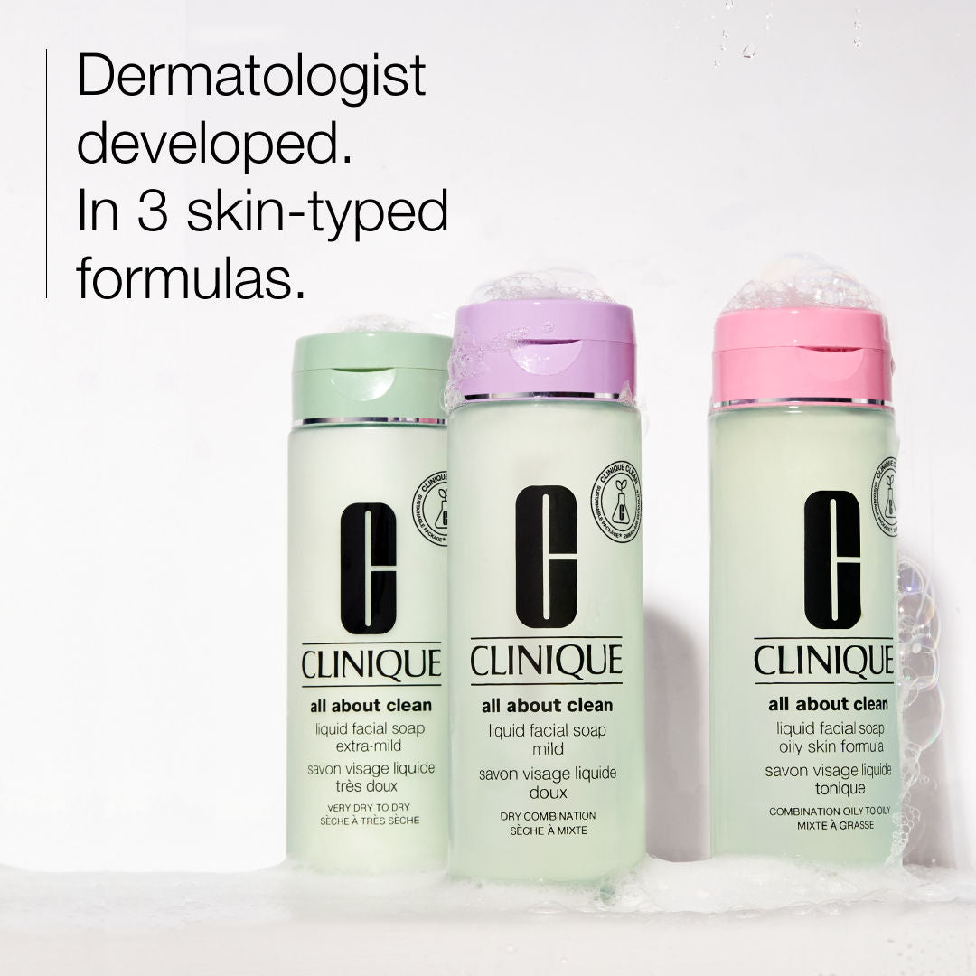 Clinique Liquid Facial Soap Mild - Dry Combination Facewash, 30ml