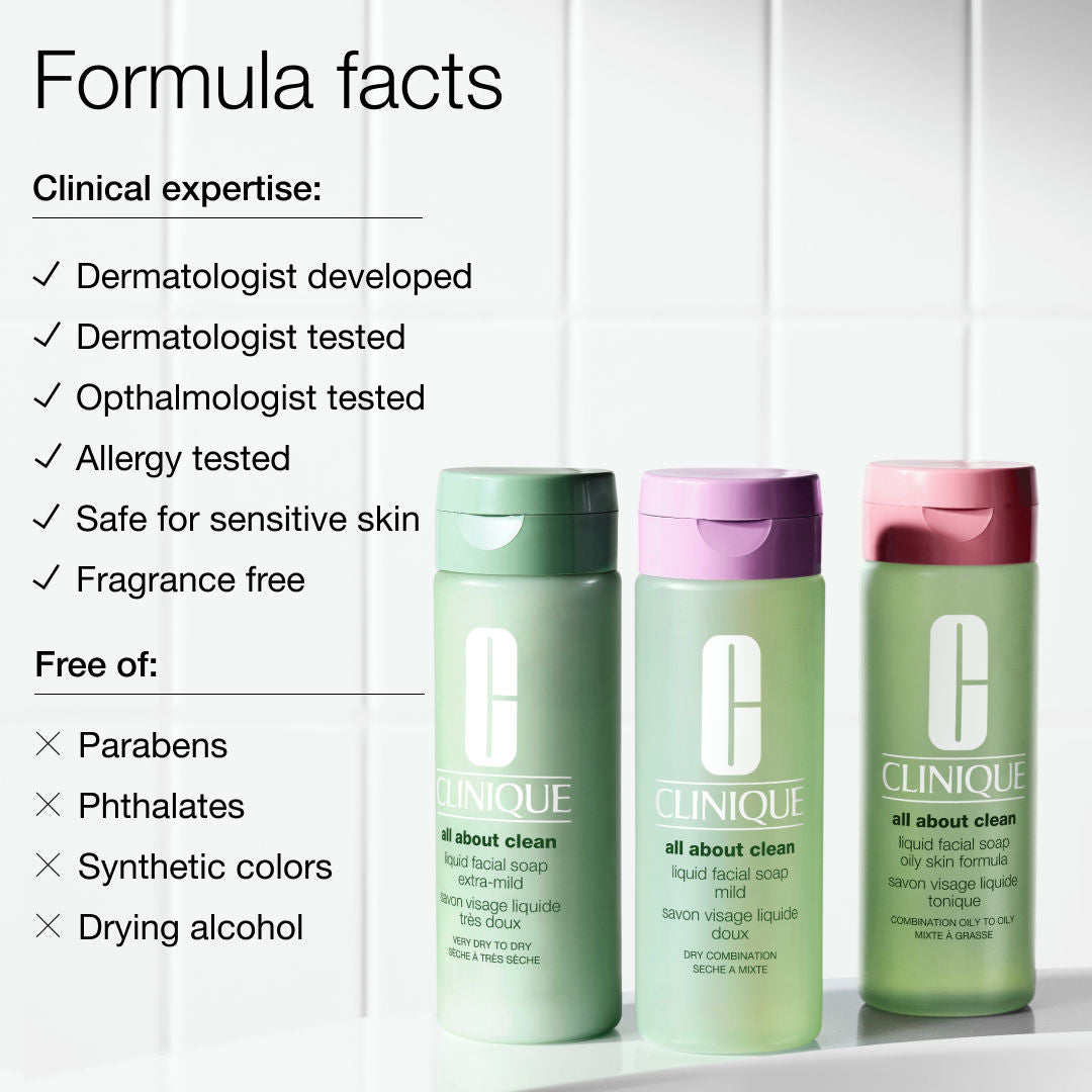 Clinique Liquid Facial Soap Oily Skin - Combination Oily To Oily Facewash, 30ml