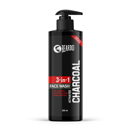 Beardo Activated Charcoal Face Wash 100ml Bottle Buy at Indicrest