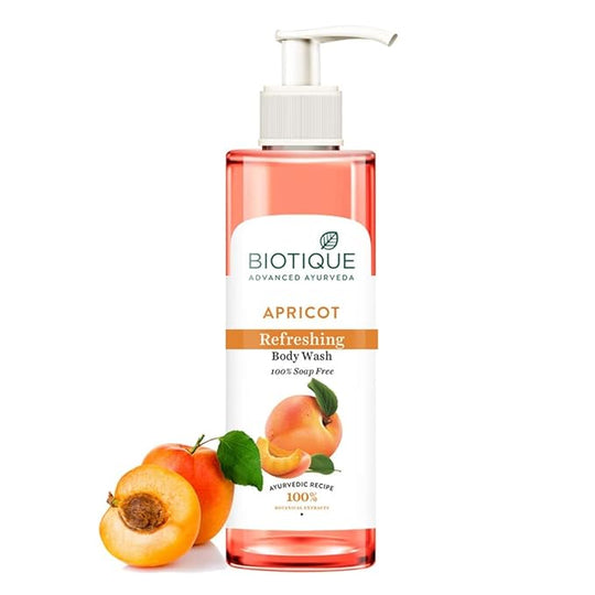 Biotique Apricot Refreshing Body Wash 200ml - Indicrest Buy at Indicrest