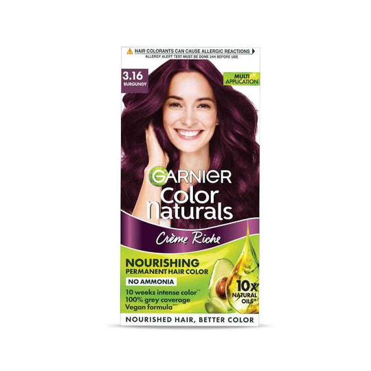 Garnier Color Naturals Hair Color Shade 3.16 Burgundy Buy at Indicrest