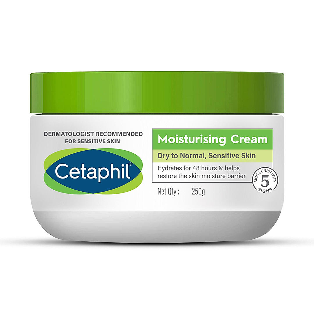 Cetaphil Moisturising Cream 250ml front view jar Buy at Indicrest
