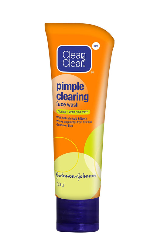 Clean and Clear Pimple Clear Face Wash, 80g - Indicrest Buy at Indicrest