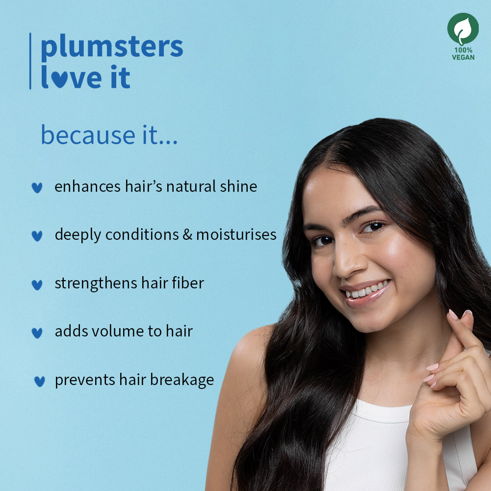 Plum Coconut & Peptides Hair Mask for Dry Hair | Softens Strands | Nourishes Hair, 200g Buy at Indicrest Image 3