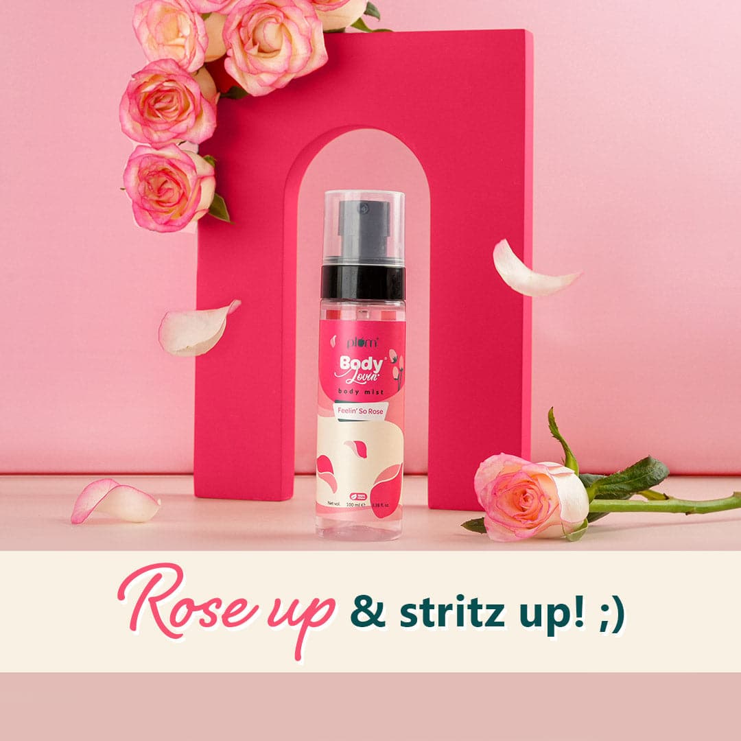 Plum Feelin' So Rose Body Mist by Plum BodyLovin' | Long Lasting | Travel-Friendly | Musky Rose Fragrance | Perfume Body Spray, 150ml Buy at Indicrest Image 14