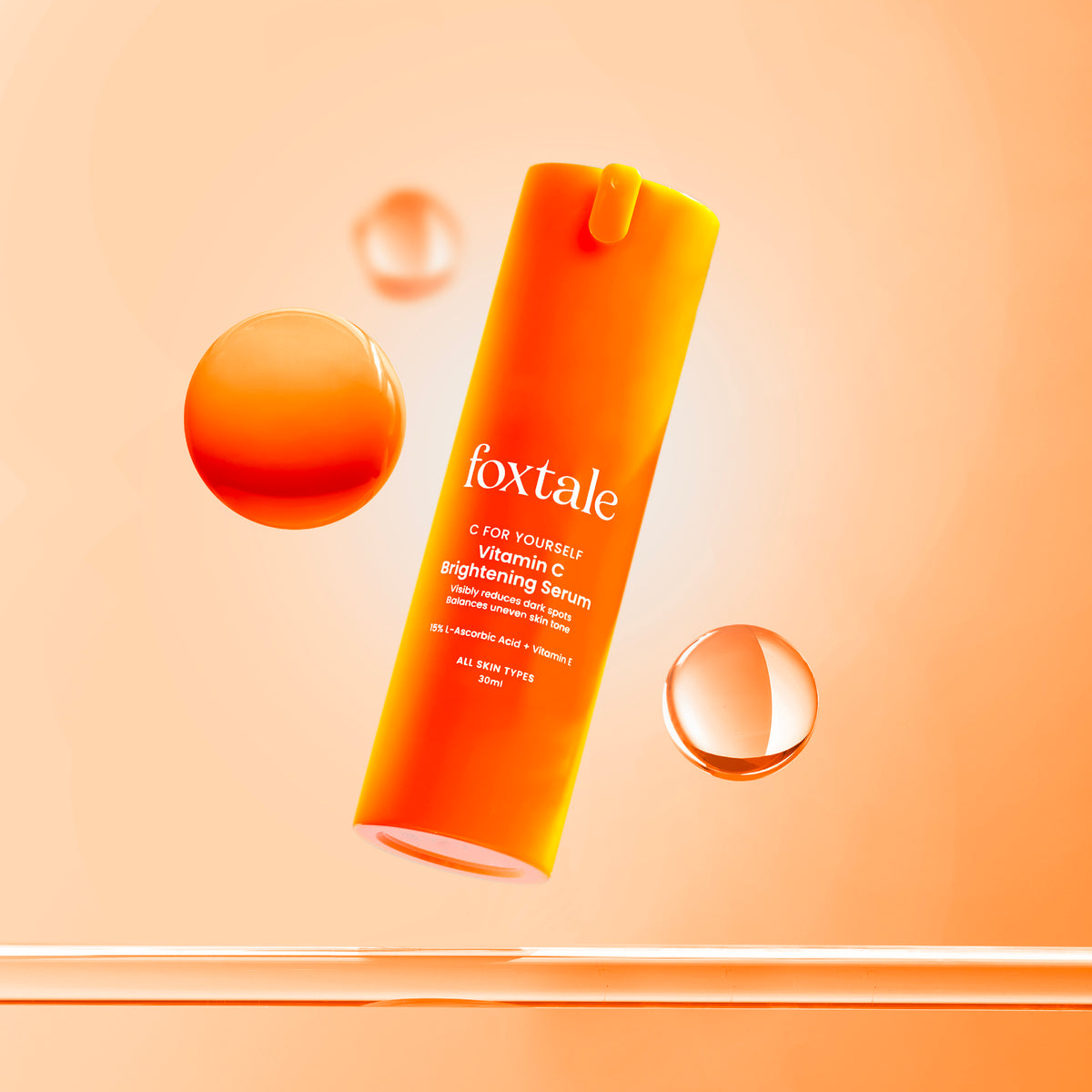 Foxtale Vitamin C Serum 15% L-ascorbic acid for bright and even-tone skin, 30ml Buy at Indicrest