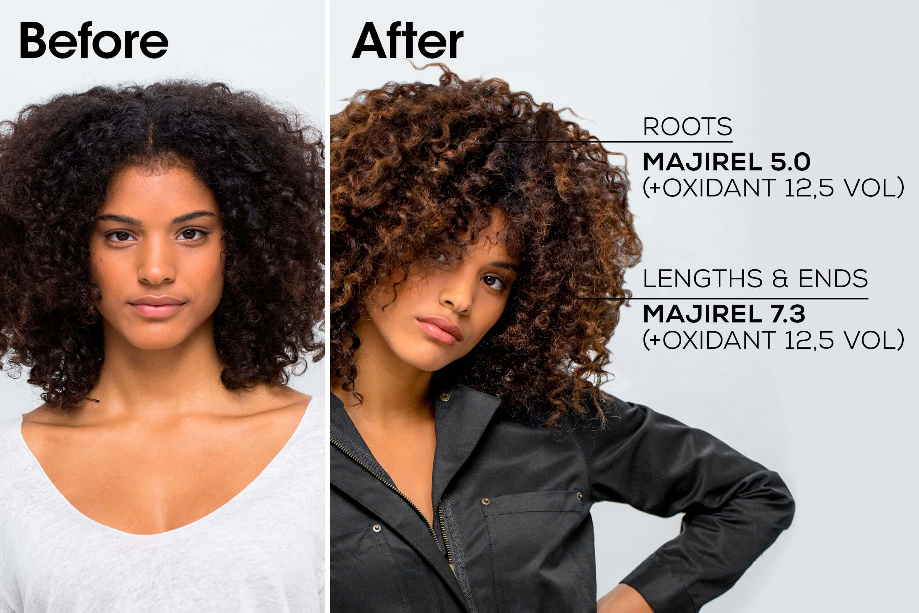 Model with glossy mahogany brown hair (shade 5.52) Buy at Indicrest Image 16