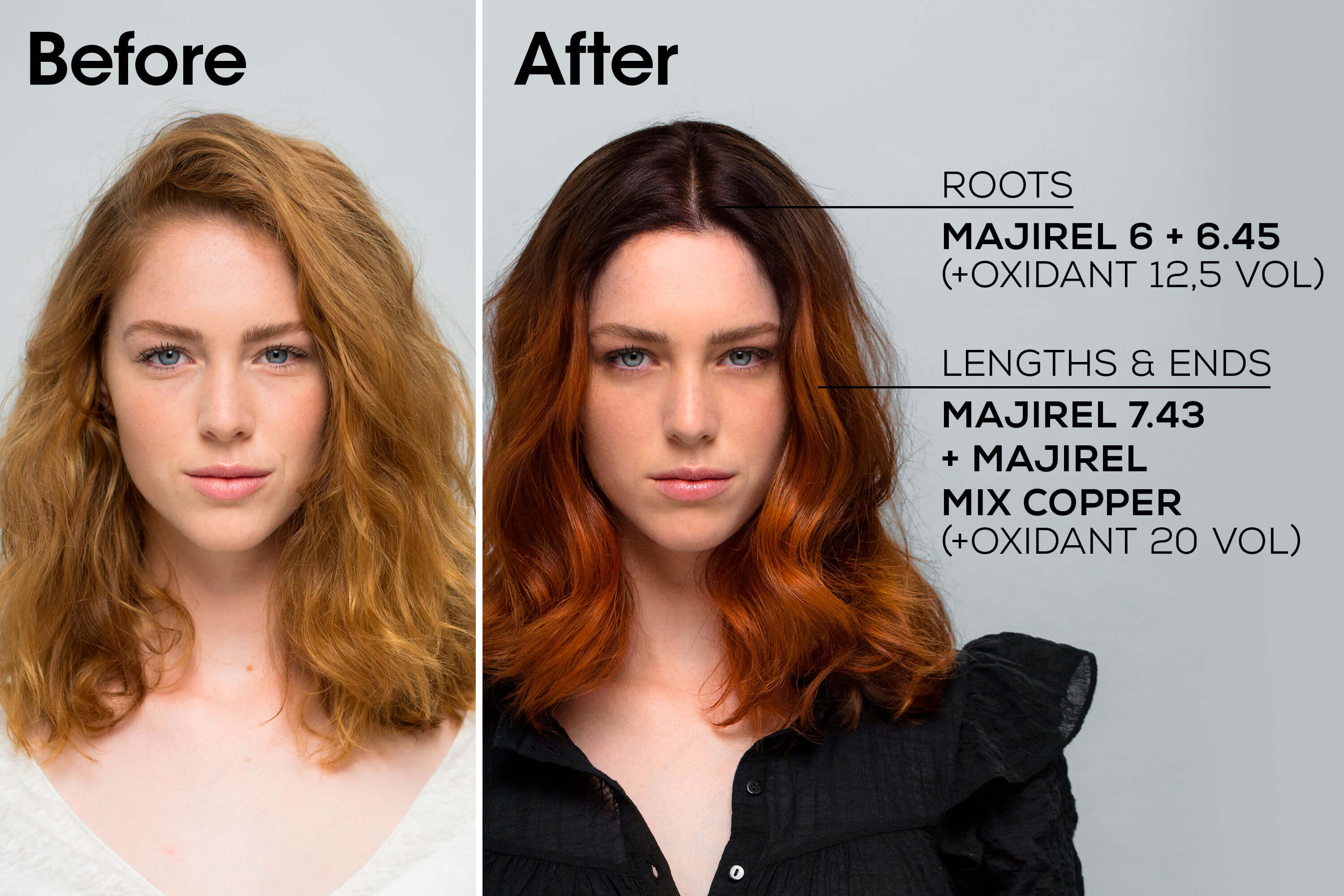 Model with glossy mahogany brown hair (shade 5.52) Buy at Indicrest Image 17