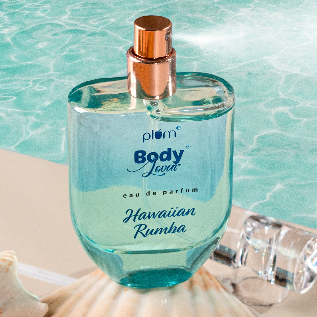Plum Hawaiian Rumba Eau De Parfum (Perfume) by Plum BodyLovin' | Fresh Beachy Fragrance | Long Lasting | Easy To Carry, 50ml Buy at Indicrest