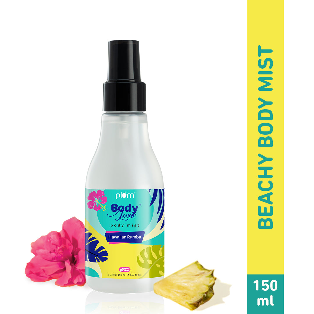 Plum Hawaiian Rumba Body Mist by Plum BodyLovin' | Long Lasting |Travel-Friendly | Fun Beachy Fragrance | Perfume Body Spray, 150ml Buy at Indicrest Image 2