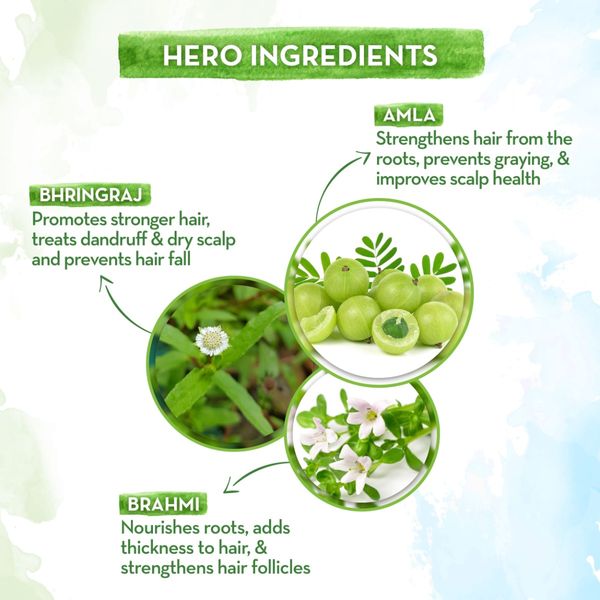 Herbal Mamaearth BhringAmla Oil with Natural Ingredients