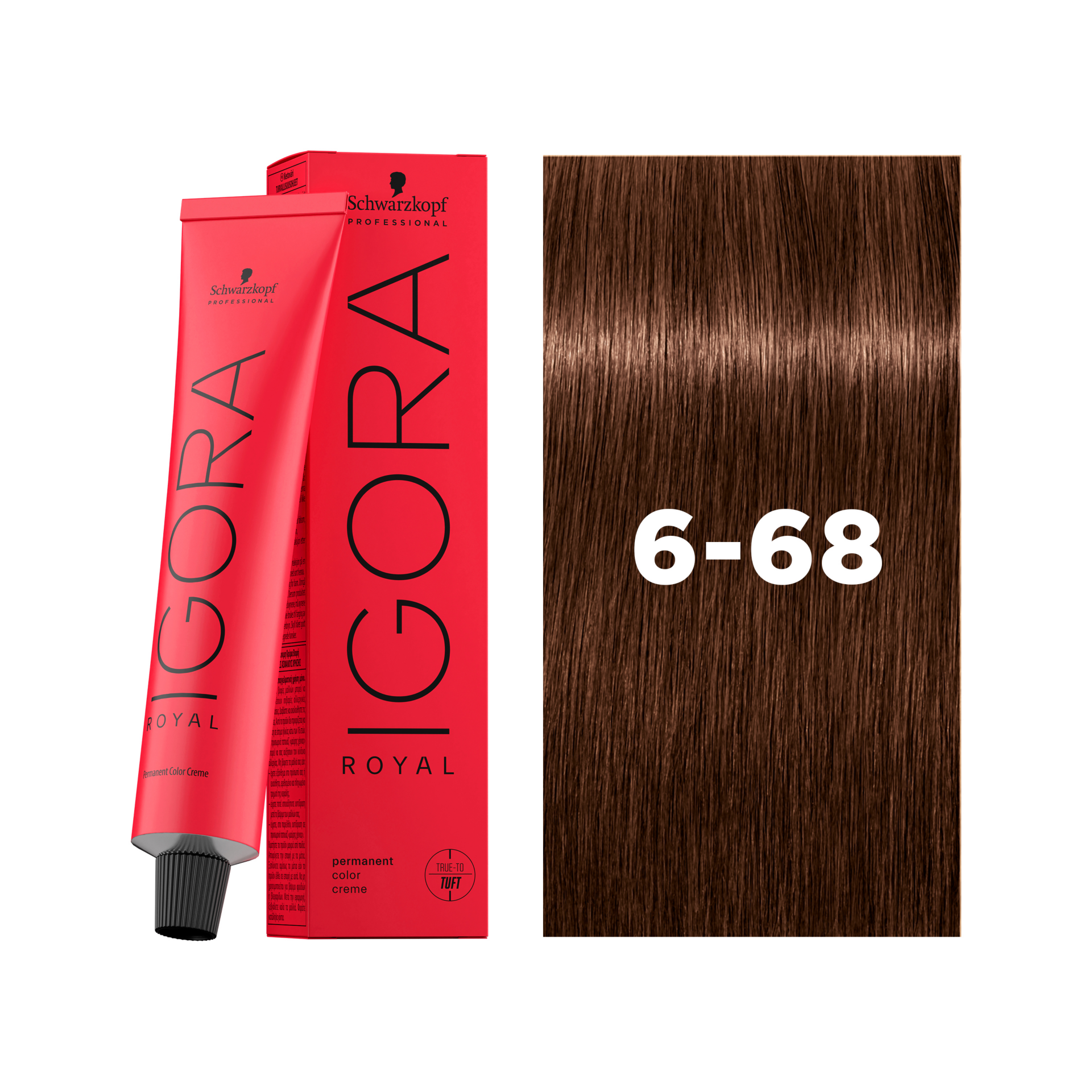 Schwarzkopf Professional Igora Royal 6-68 Dark Blonde Chocolate Red, 60ml Buy at Indicrest