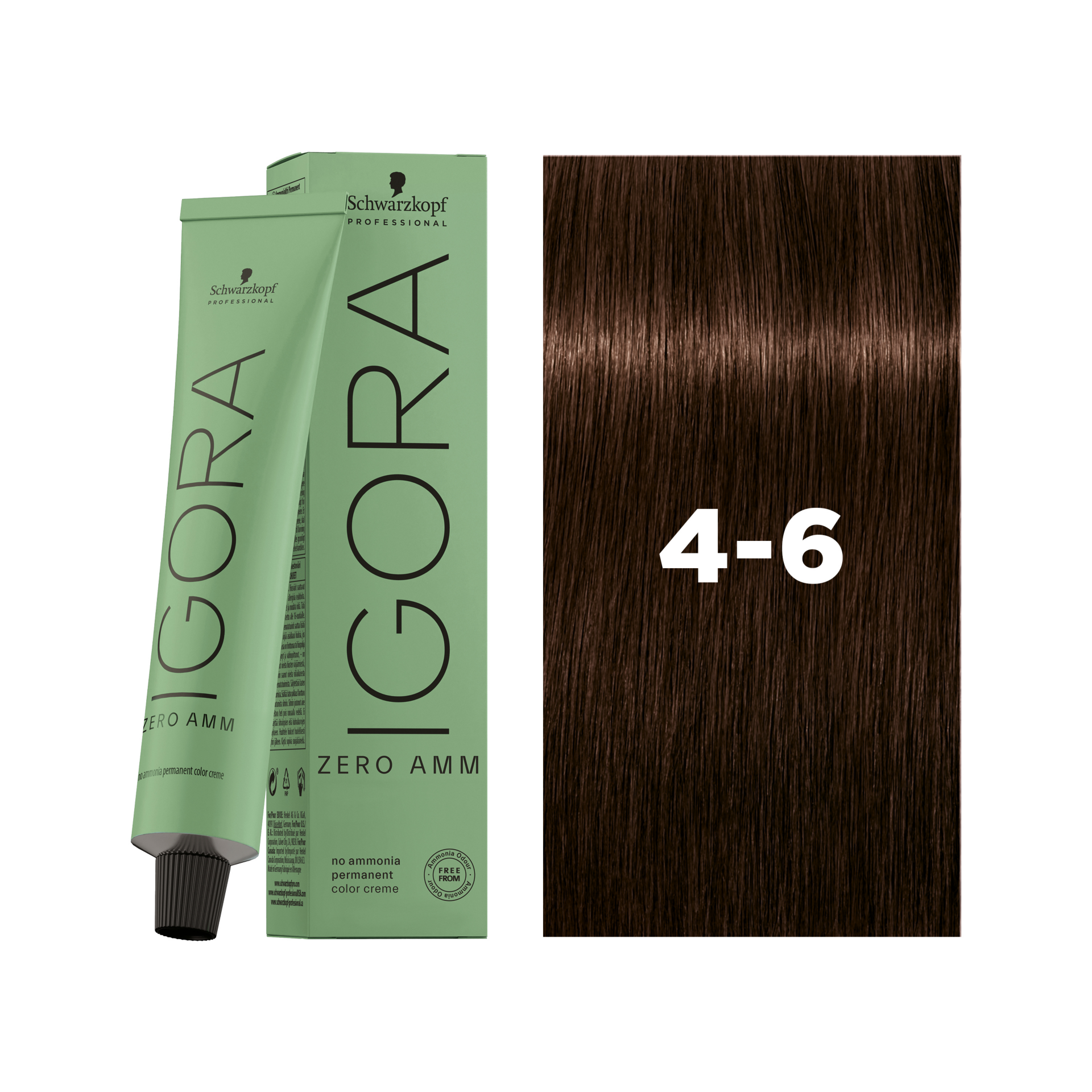 Schwarzkopf Professional Igora Zero AMM 4-6 Medium Brown Chocolate, 60ml Buy at Indicrest