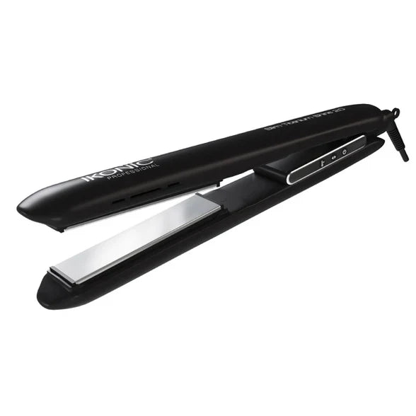 Ikonic Hair Straightener - Slim Titanium Shine Black & Silver Buy at Indicrest